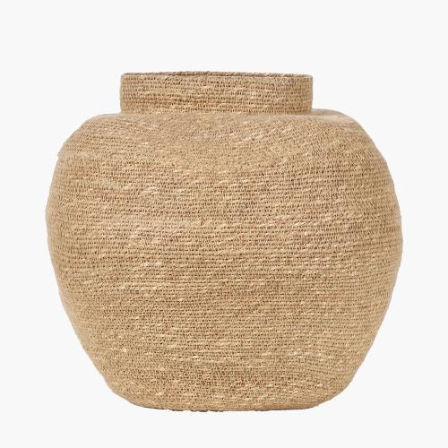 Pacific Lifestyle Seagrass Natural Urn Shaped Basket