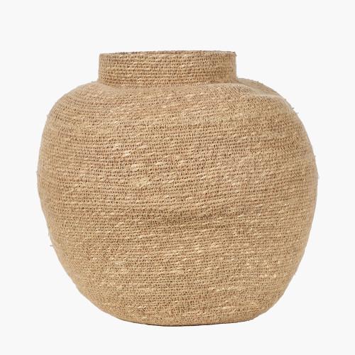 Pacific Lifestyle Seagrass Natural Urn Shaped Basket