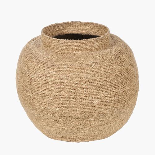 Pacific Lifestyle Seagrass Natural Urn Shaped Basket