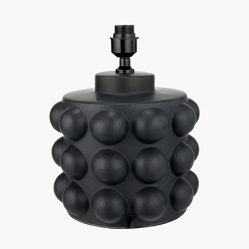 Pacific Lifestyle Serenity Black Bobbled Ceramic Large Table Lamp Base