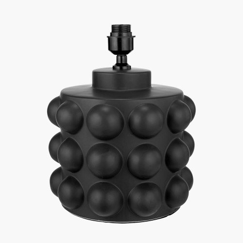 pacific lifestyle Serenity Black Bobbled Ceramic Large Table Lamp Base