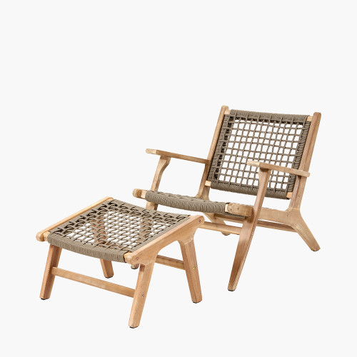 Pacific Lifestyle Sesto Outdoor Chair And Hocker Set