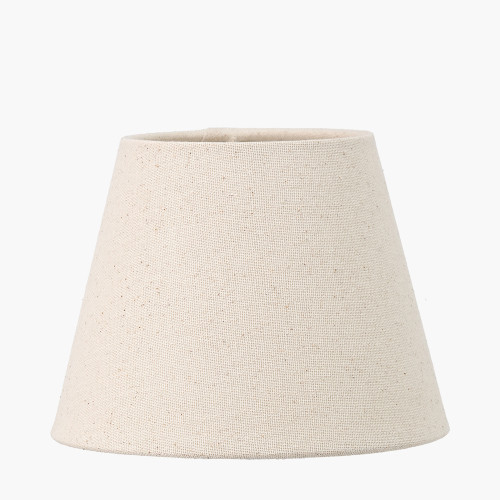 pacific lifestyle Seychelles 15cm Cream Slubby Cotton Empire Lampshade