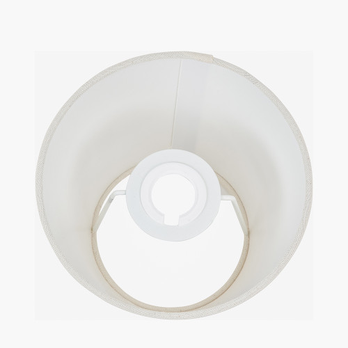 Pacific Lifestyle Seychelles 17cm Cream Slubby Cotton Empire Lampshade