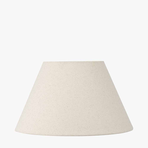 pacific lifestyle Seychelles 25cm Cream Slubby Cotton Empire Lampshade