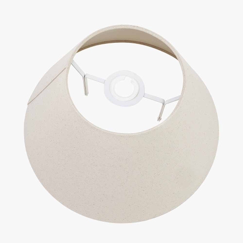 Pacific Lifestyle Seychelles 30cm Cream Slubby Cotton Empire Lampshade