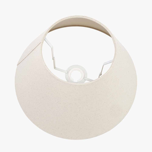 Pacific Lifestyle Seychelles 30cm Cream Slubby Cotton Empire Lampshade