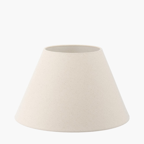 Pacific Lifestyle Seychelles 45cm Cream Slubby Cotton Empire Lampshade