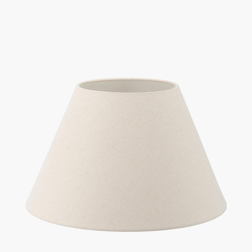 Pacific Lifestyle Seychelles 50cm Cream Slubby Cotton Empire Lampshade
