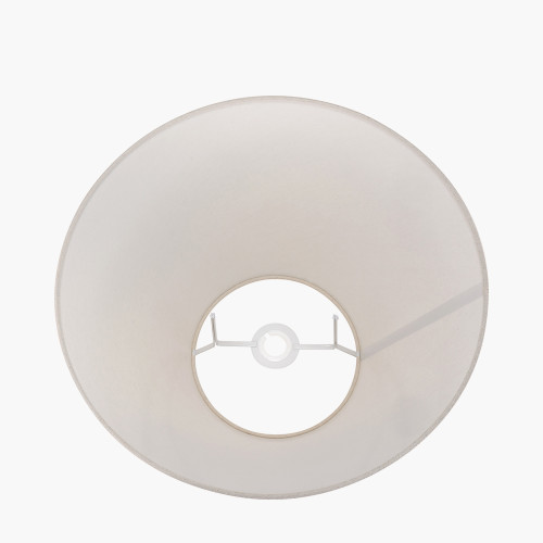 Pacific Lifestyle Seychelles 50cm Cream Slubby Cotton Empire Lampshade