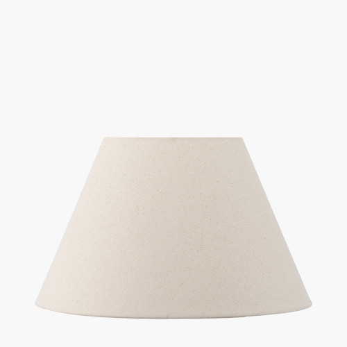 pacific lifestyle Seychelles 50cm Cream Slubby Cotton Empire Lampshade
