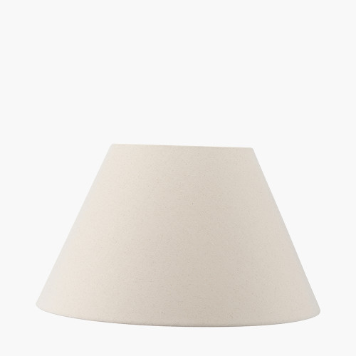 pacific lifestyle Seychelles 55cm Cream Slubby Cotton Empire Lampshade