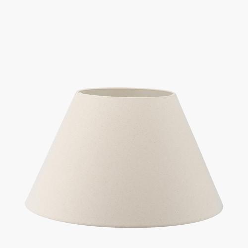 Pacific Lifestyle Seychelles 60cm Cream Slubby Cotton Empire Lampshade