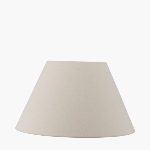 pacific lifestyle Seychelles 60cm Cream Slubby Cotton Empire Lampshade
