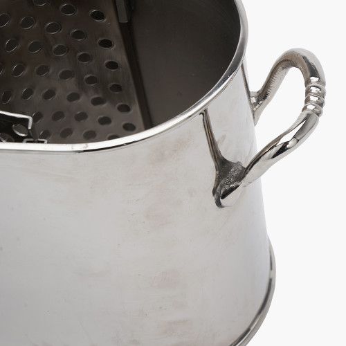 Pacific Lifestyle Silver Metal 2 Bottle Wine Holder