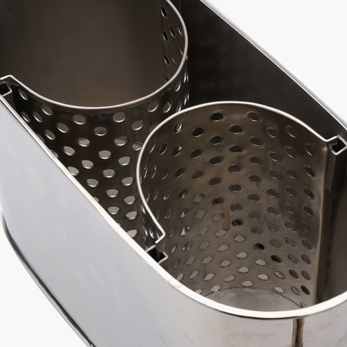 Pacific Lifestyle Silver Metal 2 Bottle Wine Holder