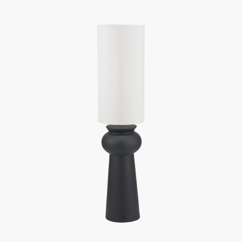 Pacific Lifestyle Sloane Black Contemporary Ceramic Floor Lamp