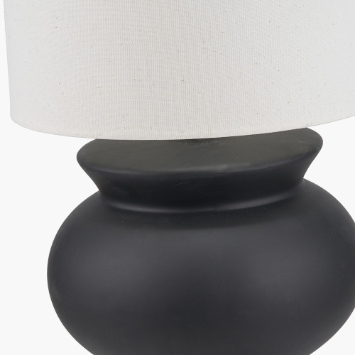 Pacific Lifestyle Sloane Black Contemporary Ceramic Floor Lamp