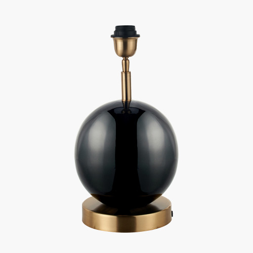 Pacific Lifestyle Sofia Black And Gold Enamel Table Lamp Base