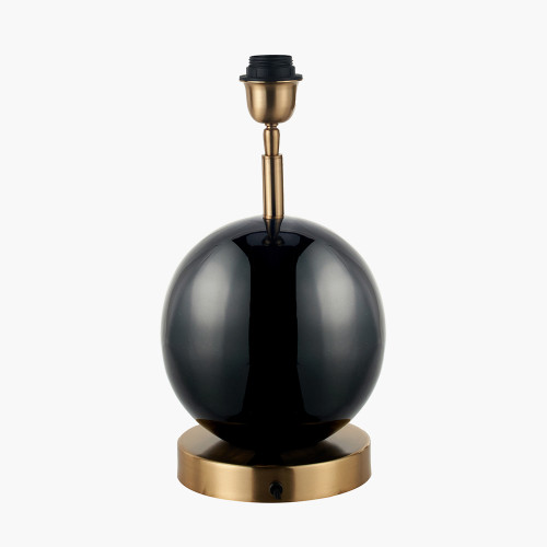 Pacific Lifestyle Sofia Black And Gold Enamel Table Lamp Base