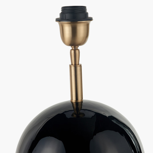 Pacific Lifestyle Sofia Black And Gold Enamel Table Lamp Base