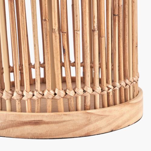 Pacific Lifestyle Sorbus Natural Ribbed Small Table Lamp