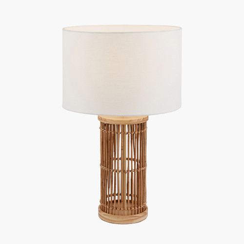 Pacific Lifestyle Sorbus Natural Ribbed Tall Table Lamp