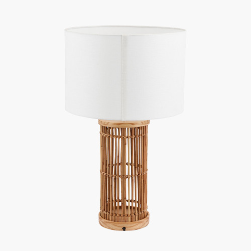 Pacific Lifestyle Sorbus Natural Ribbed Tall Table Lamp