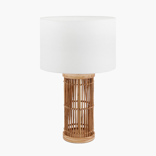 pacific lifestyle Sorbus Natural Ribbed Tall Table Lamp