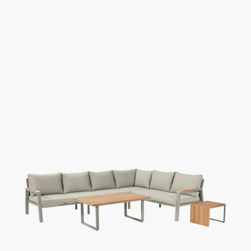 pacific lifestyle Stockholm Limestone Outdoor Corner Seating Set