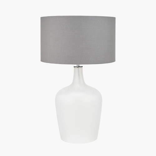 Pacific Lifestyle Tamsin Frosted White Glass Table Lamp