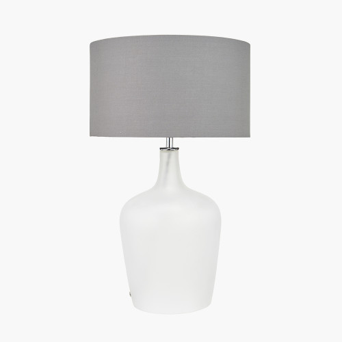 Pacific Lifestyle Tamsin Frosted White Glass Table Lamp