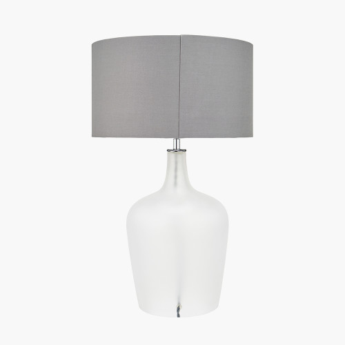 Pacific Lifestyle Tamsin Frosted White Glass Table Lamp