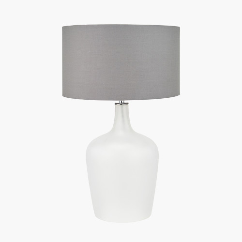 pacific lifestyle Tamsin Frosted White Glass Table Lamp