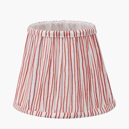 Pacific Lifestyle Thiago 16cm Cinnamon Stripe Mushroom Pleat Tapered Lampshade