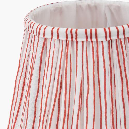 Pacific Lifestyle Thiago 16cm Cinnamon Stripe Mushroom Pleat Tapered Lampshade