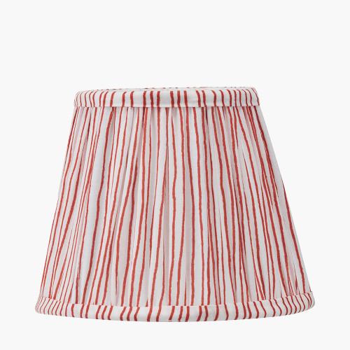 pacific lifestyle Thiago 16cm Cinnamon Stripe Mushroom Pleat Tapered Lampshade