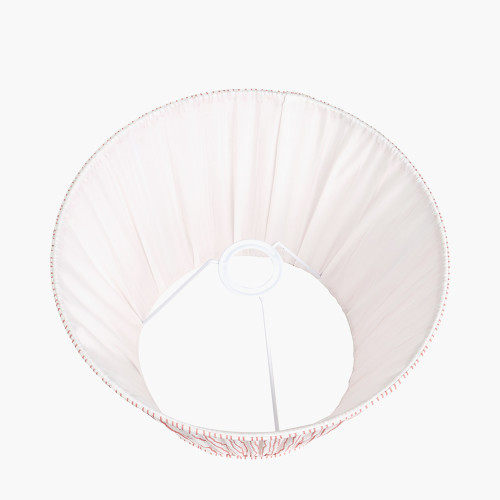 Pacific Lifestyle Thiago 40cm Cinnamon Stripe Mushroom Pleat Tapered Lampshade