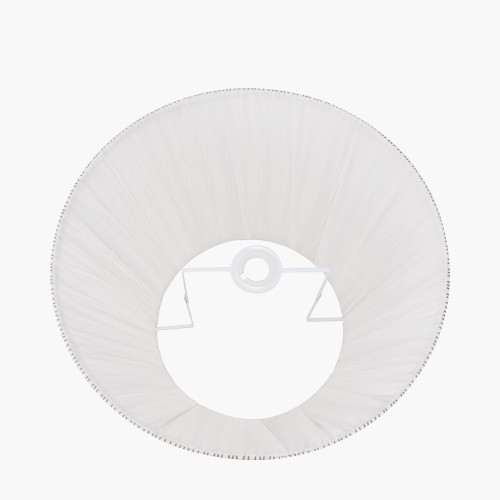 Pacific Lifestyle Thiago 40cm Natural Stripe Mushroom Pleat Tapered Lampshade