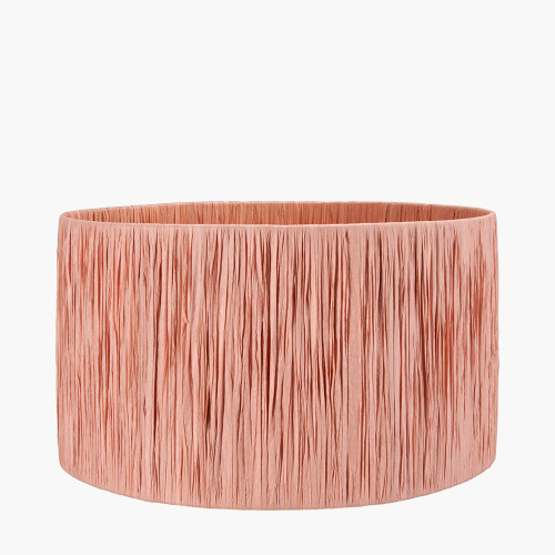 Pacific Lifestyle Tilia 30cm Apricot Raffia Cylinder Lampshade