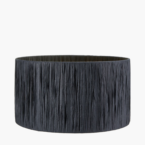 Pacific Lifestyle Tilia 30cm Black Raffia Cylinder Lampshade
