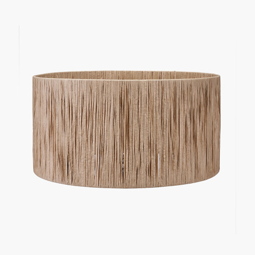 pacific lifestyle Tilia 35cm Natural Raffia Cylinder Lampshade
