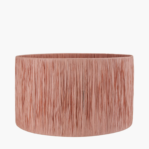 pacific lifestyle Tilia 40cm Apricot Raffia Cylinder Lampshade