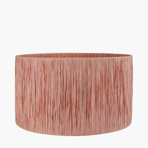 Pacific Lifestyle Tilia 45cm Apricot Raffia Cylinder Lampshade