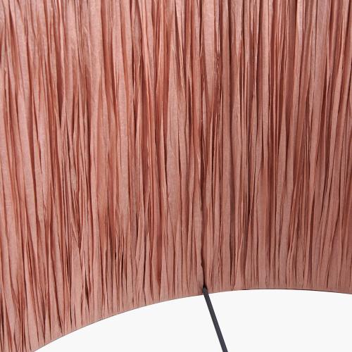 Pacific Lifestyle Tilia 45cm Apricot Raffia Cylinder Lampshade