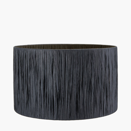 Pacific Lifestyle Tilia 45cm Black Raffia Cylinder Lampshade