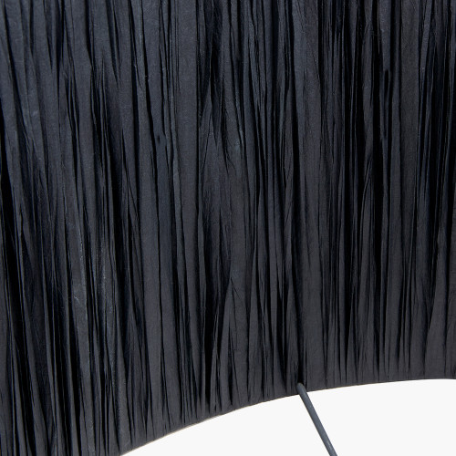 Pacific Lifestyle Tilia 45cm Black Raffia Cylinder Lampshade