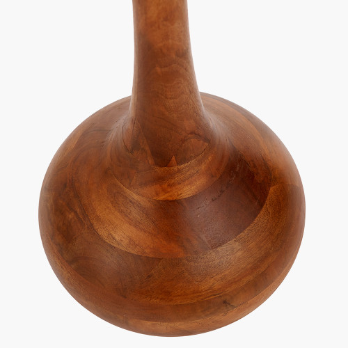 Pacific Lifestyle Toma Oiled Wood Tall Neck Floor Lamp Base