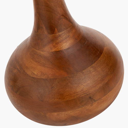 Pacific Lifestyle Toma Oiled Wood Tall Neck Floor Lamp Base