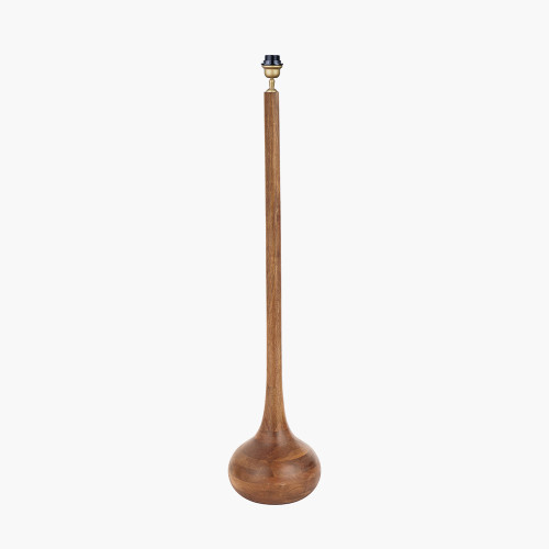 pacific lifestyle Toma Oiled Wood Tall Neck Floor Lamp Base